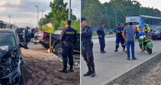 Conductor ebrio provoca accidente en carretera Santa Ana – El Universal SV